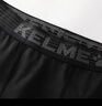 卡爾美（KELME）彈力緊身褲男薄款透氣跑步打底褲秋冬加絨加厚兒童健身褲 黑色加絨厚 兒童160CM 曬單實(shí)拍圖