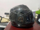 LS2碳纖維FF901后空翻頭盔摩托車(chē)雙鏡片180°碳纖揭面盔3C四季FF906 FF901 亮黑 L(建議56-57CM) 曬單實(shí)拍圖