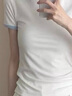班尼路（Baleno）短袖T恤女2025年夏季新款撞色寬松純棉休閑可愛(ài)舒適校園風(fēng)上衣 曬單實(shí)拍圖