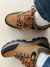 駱駝動(dòng)感駱駝男鞋真皮戶(hù)外登山鞋秋冬季男士休閑旅游鞋防滑耐磨徒步運動(dòng)鞋 淺棕色633 38 曬單實(shí)拍圖