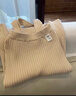 微獅牧尼男女寶寶針織背帶褲秋冬季嬰兒外穿連體褲子純色舉重長(cháng)褲 駝色 80 cm 曬單實(shí)拍圖