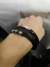 高級感三層黑耀手鏈男款痞帥男生皮革編織手環(huán)個(gè)性簡(jiǎn)約冷淡風(fēng)手繩 男款黑色皮繩編織手環(huán) 曬單實(shí)拍圖