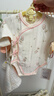 婧麒（JOYNCLEON）新生嬰兒衣服春秋季初生滿(mǎn)月寶寶包屁衣a類(lèi)純棉早春偏開(kāi)哈衣 仙花葉語(yǔ) 59cm 【1-3月，體重3.5-6.9kg】 曬單實(shí)拍圖