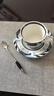 vieruodis咖啡勺陶瓷奶茶小湯匙甜品勺創(chuàng  )意復古歐式馬克杯勺 白色手柄銀色尖勺1支 曬單實(shí)拍圖