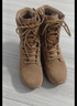 3514作戰靴男訓練鞋高幫戰術(shù)靴側拉鏈男靴新式棕色戶(hù)外沙漠靴 棕色 42 曬單實(shí)拍圖