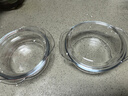 耐高溫透明玻璃蒸蛋碗高硼硅雙耳碗帶蓋雙耳水晶煲泡面碗微波爐 1.O升防燙耐熱沙拉泡面 曬單實(shí)拍圖