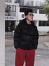羅蒙冬季新款男士棉服外套可拆卸連帽保暖棉衣棉襖短款面包服外套 黑色 M 曬單實(shí)拍圖