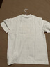 太平鳥(niǎo)男裝重磅提花短袖T恤夏新刺繡圓領(lǐng)白t寬松體恤 米色 第一批 M 曬單實(shí)拍圖