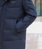 雅鹿爸爸羽絨服男中長(cháng)款2025新款加厚中老年可拆卸連帽簡(jiǎn)約保暖外套 深藍色【可拆卸連帽】 XL 【推薦130-150斤】 曬單實(shí)拍圖