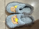 【全網(wǎng)爆款】?jì)和尥闲信ㄍ蓯?ài)秋冬季家用新款厚底保暖寶寶 灰色熊拖鞋 32-33 (內長(cháng)19CM適合5-6周歲) 曬單實(shí)拍圖