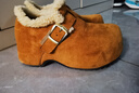 星期六勃肯鞋女厚底加絨復古圓頭毛毛時(shí)尚2025冬季新款百搭保暖雪地靴 棕色 37 (235mm) 標準碼 曬單實(shí)拍圖