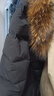 奧豚羽絨服女收腰超大毛領(lǐng)保暖長(cháng)款過(guò)膝冬季加厚外套 黃色貉子毛 L  曬單實(shí)拍圖