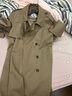 LILY2025秋新款復古英倫風(fēng)雙排扣休閑通勤腰帶長(cháng)款卡其色風(fēng)衣外套 717卡其 S 曬單實(shí)拍圖