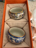 兮元記纏枝蓮汝窯茶杯主人杯對杯高檔品茗杯送朋友長(cháng)輩端午節父親節禮物 纏枝蓮+繁花禪定杯對杯-東方禮盒 曬單實(shí)拍圖