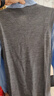 朗姿假兩件可拆卸針織連衣裙高級感氣質(zhì)撞色設計感2025年秋季新款 中灰色 XL 曬單實(shí)拍圖