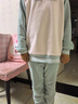 雅鹿少女保暖內衣女7A抗菌初中高中學(xué)生加絨加厚秋衣秋褲女大童冬季 淺綠【加絨加厚套裝】 7A抑菌 XL （建議86-95斤） 曬單實(shí)拍圖