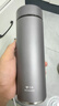 萬(wàn)象（WANXIANG）高端品牌 保溫杯316不銹鋼大容量水杯商務(wù)車(chē)載男女士茶杯 【保溫杯】H125SL-水泥灰-430毫升 曬單實(shí)拍圖