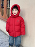 齊齊熊（ciciibear）[大師聯(lián)名三防]齊齊熊寶寶羽絨服加厚保暖外套男女童冬裝兒童上衣 波爾多紅 100 充絨量93.3g 曬單實(shí)拍圖