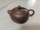 宜興真品原礦紫砂壺名家用純手工刻繪茶具泡茶壺寧靜致遠大西施壺 升級卡蓋 405ml 單壺防震裝+證書(shū)+繩墊 曬單實(shí)拍圖