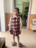 葉余女童加絨連衣裙秋冬2024新款兒童公主裙洋氣寶寶毛呢背心裙子套裝 學(xué)院風(fēng)格子背心裙 單件裙子 90 曬單實(shí)拍圖