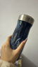 S'WELL寬口保溫杯保冷兩用茶杯男女高顏值不銹鋼水杯便攜式隨行杯子送禮 藏藍大理石470ml 曬單實(shí)拍圖