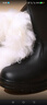 特厚羊毛蒙古靴子東北寒區雪地靴防滑防水雨鞋棉靴冬天棉鞋防寒靴 【超纖皮+羊毛+防水】特厚高筒靴 40 曬單實(shí)拍圖