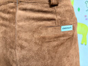:CHOCOOLATE  it女裝秋冬裙子美拉德a字包臀短裙麂皮絨復古高腰顯瘦半身裙女 咖色 L 曬單實(shí)拍圖