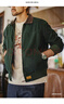 馬登工裝美式復古圣達菲夾克男燈芯絨拼接重磅帆布上衣男士休閑外套秋 墨綠色 L 曬單實(shí)拍圖