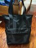 北慕中學(xué)生男補課手提防潑水帆布袋輕便大容量補習袋單肩包休閑文件袋 黑色 曬單實(shí)拍圖