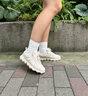 COZY STEPS可至【王麗坤同款】男女款秋季新款舒適法棍鞋休閑德訓鞋 白月光（女款） 36 曬單實(shí)拍圖
