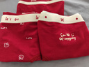 貓人少女本命馬年紅色內褲女生桑蠶絲抑菌襠女孩女士中腰三角短褲底褲 曬單實(shí)拍圖