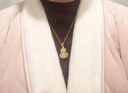 唐后天然和田玉項鏈玉葫蘆吊墜女款S925銀首飾福祿頸鏈 生日節日禮物 曬單實(shí)拍圖