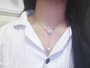 伊燦流蘇珍珠吊墜蝴蝶項鏈女輕奢小眾設計感高級鎖骨鏈冷淡風(fēng)時(shí)尚頸鏈 流蘇珍珠水鉆蝴蝶項鏈 曬單實(shí)拍圖