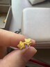周大福繁星點(diǎn)點(diǎn) 足金黃金耳釘(工費:160計價(jià))EOF58送女友新年禮物 足金 約1.30g 曬單實(shí)拍圖