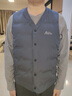 羅蒙（ROMON）高端白鴨絨羽絨馬甲男士V領(lǐng)貼身內搭保暖爸爸裝背心坎肩輕薄羽絨 8612C咖色 V領(lǐng) R78 XL 180碼建議體重145-155斤 曬單實(shí)拍圖