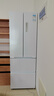 東芝（TOSHIBA）420小法式冰箱四開(kāi)門(mén)雙開(kāi)門(mén)高容全嵌入式一級能效國家補貼低能耗家用新品電冰箱 GR-RF420WI-PM171織瑾白 曬單實(shí)拍圖