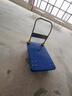 飛之月折疊平板車(chē)靜音膠板手推車(chē)倉庫拉貨搬運工具工業(yè)周轉車(chē)承重1600斤 110*65五輪方管藍膠承重1000斤 曬單實(shí)拍圖