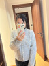 唐獅（TonLion）2025秋季新款小香風(fēng)開(kāi)衫外套女圓領(lǐng)短款甜美韓系灰色毛衣 曬單實(shí)拍圖