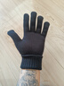 馬登工裝 美式復古針織印花手套冬季全指防寒保暖戶(hù)外騎行手襪男 黑色 均碼 1雙 曬單實(shí)拍圖