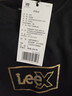 Lee標準版經(jīng)典圓領(lǐng)鐳射徽標Logo男士短袖T恤休閑潮流LMT0098114LE 黑色 M 曬單實(shí)拍圖