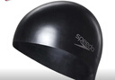 速比濤（Speedo）硅膠游泳帽男女長(cháng)發(fā)防水成人泳帽時(shí)尚經(jīng)典款3D 黑色 曬單實(shí)拍圖