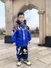 G.duck奧特曼拜年服男童冬裝套裝2026新年兒童過(guò)年衣服寶寶棉衣加絨加厚 藍色 夜間反光 130 cm 曬單實(shí)拍圖