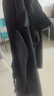 尚都比拉中長(cháng)款100%羊毛大衣女冬季寬松呢子雙面毛呢外套 黑色 M  曬單實(shí)拍圖