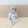 【京東快遞】嬰兒連體衣外出服睡衣寶寶四季款衣服保暖內搭家居服 藍小熊組合【兩件裝】 90cm 【建議12-15個(gè)月】 曬單實(shí)拍圖