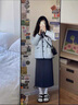 妙奕嘉棉服女2024新款秋冬季外套棉襖女士棉衣短款羽絨棉服高級感時(shí)尚 韓版小香風(fēng)設計奶藍色棉服 L 【建議120-140斤】 曬單實(shí)拍圖