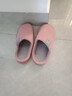 吖卜獸新款棉拖鞋月子毛毛家居宿舍待客 條紋款粉色 38-39 曬單實(shí)拍圖