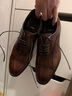 REGAL麗格2025新品T08D牛津通勤皮鞋vibram底11DL改良版固特異皮鞋男 NDBR(褐色) 43 曬單實(shí)拍圖