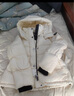波司登（BOSIDENG）2025年新款泡芙羽絨服短款明星同款可收腰顯瘦脫卸帽90絨外套 【趨勢推薦】幻境白8625 S 160/84A 體重約110-130斤 曬單實(shí)拍圖