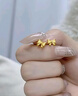 中國黃金（CHINA GOLD）蝴蝶結黃金耳釘女款足金在逃公主直針耳飾品新年節生日禮物送女友 【今/次日達】蝴蝶結耳釘 約1g 曬單實(shí)拍圖