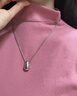 Lnieer銀色水滴長(cháng)款吊墜鈦鋼項鏈女秋冬高級感不掉色長(cháng)款毛衣鏈裝飾配飾 水滴項鏈 曬單實(shí)拍圖